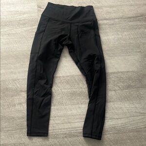 Black High-Waisted Leggings aerie offline